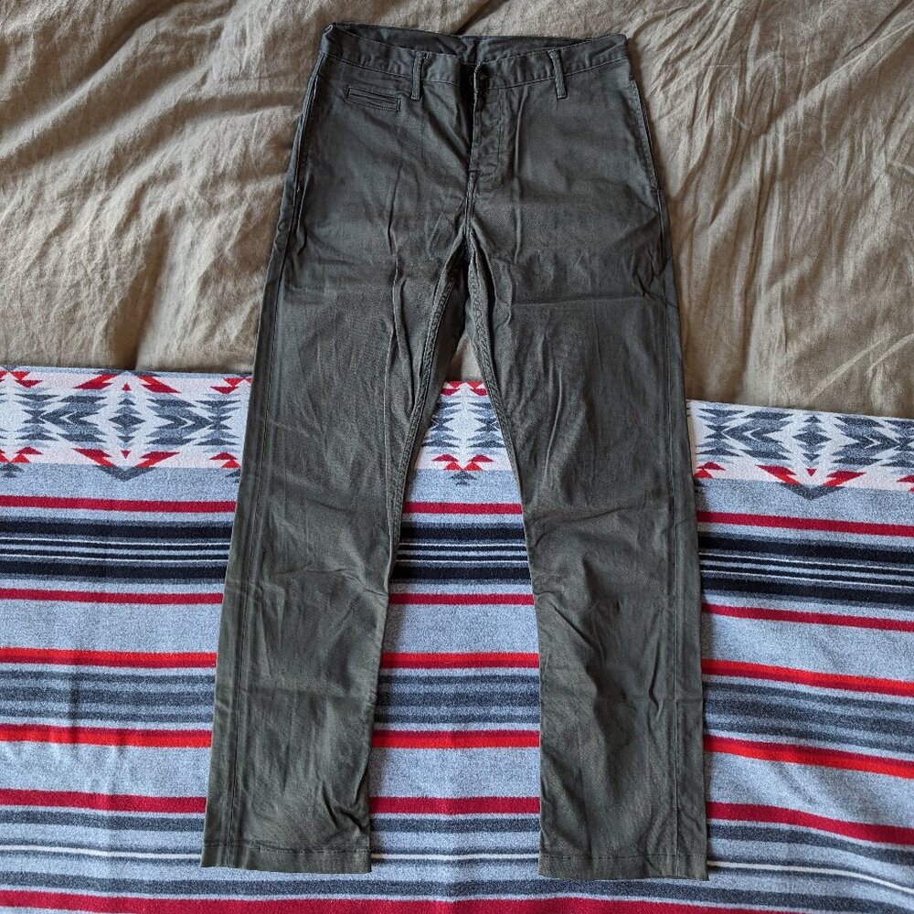 Left Field Coal Miner Chinos in Olive